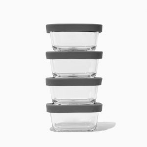 Public Goods Square Glass Food Storage Containers