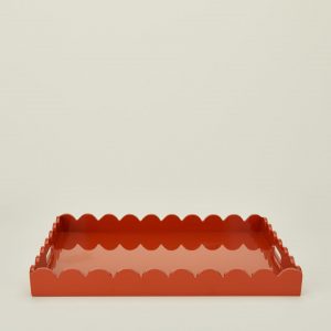 Hawkins New York Large Scalloped Serving Tray - Spice