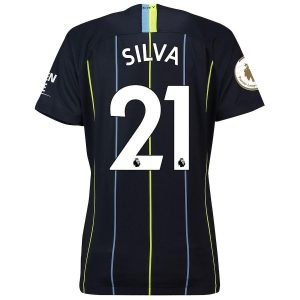 Soccer Jersey Club Silva Manchester City Women's 2018/19 Away Jersey