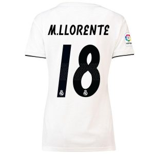 Soccer Jersey Club Marcos Llorente Real Madrid Women's 2018/19 Home Jersey