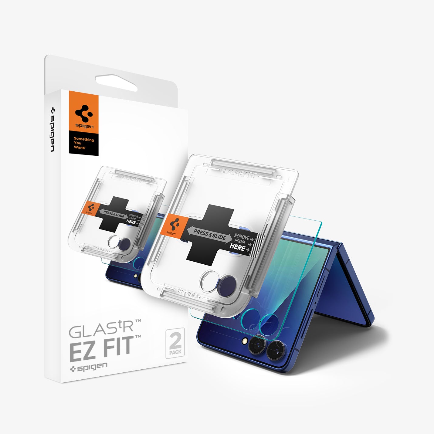 Spigen Galaxy Z Flip 8 Series - GLAS.tR EZ Fit