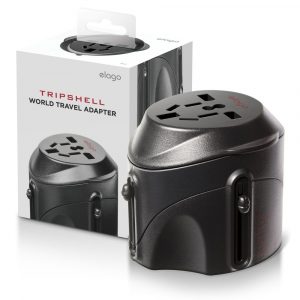 elago Tripshell International All-in-One Travel Plug Adapter With Surge Protection