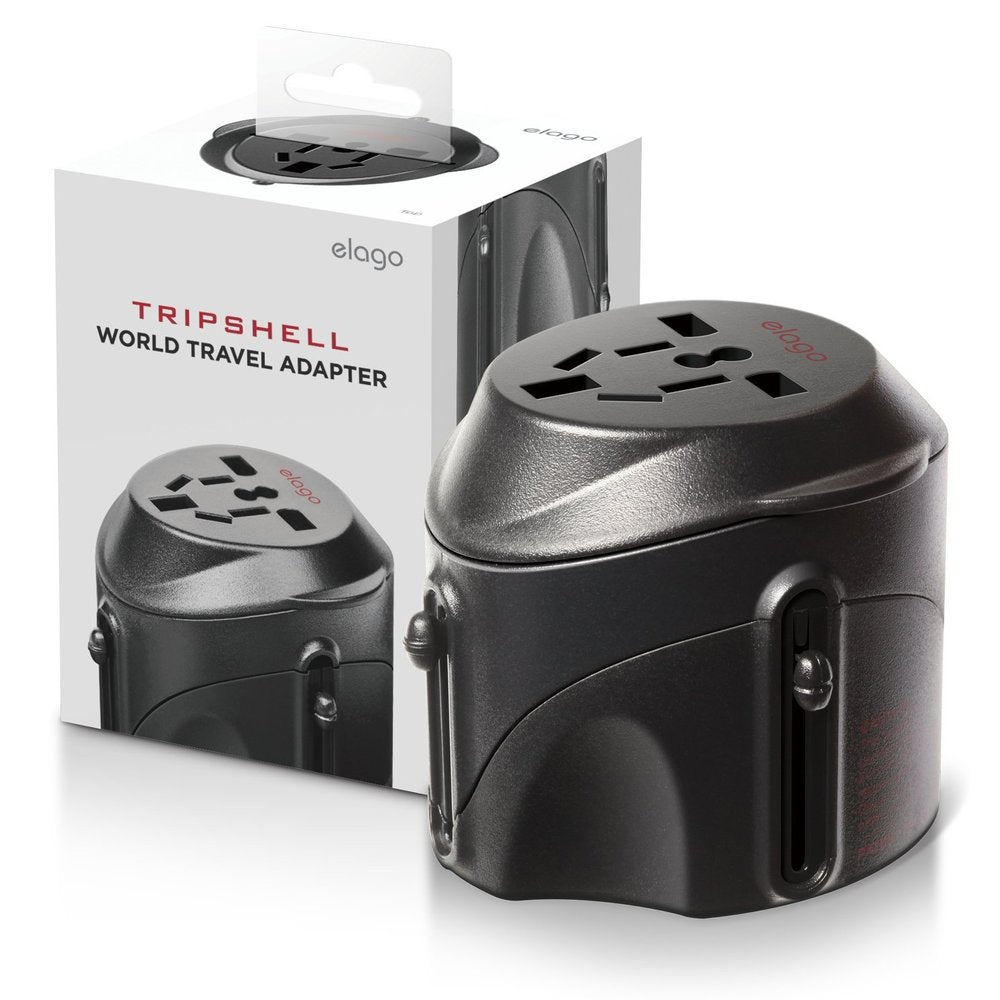 elago Tripshell International All-in-One Travel Plug Adapter With Surge Protection