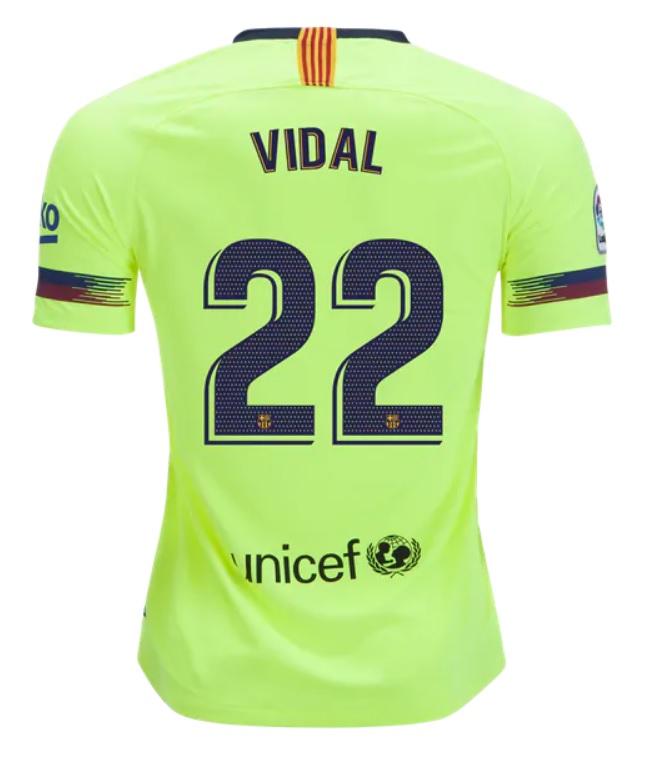 Soccer Jersey Club Vidal Barcelona 18/19 Away Jersey