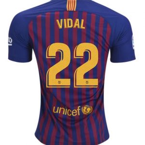 Soccer Jersey Club Vidal FC Barcelona 18/19 Home Jersey