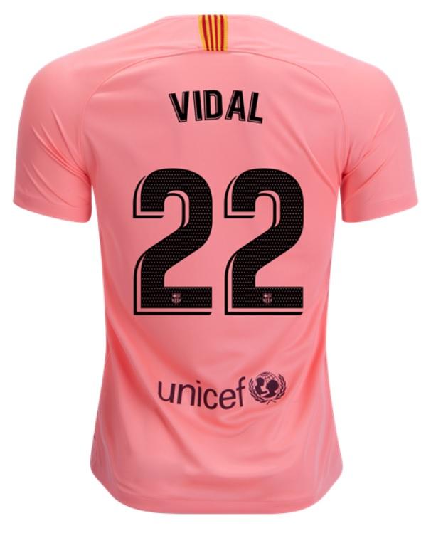 Soccer Jersey Club Vidal Barcelona 18/19 Third Jersey