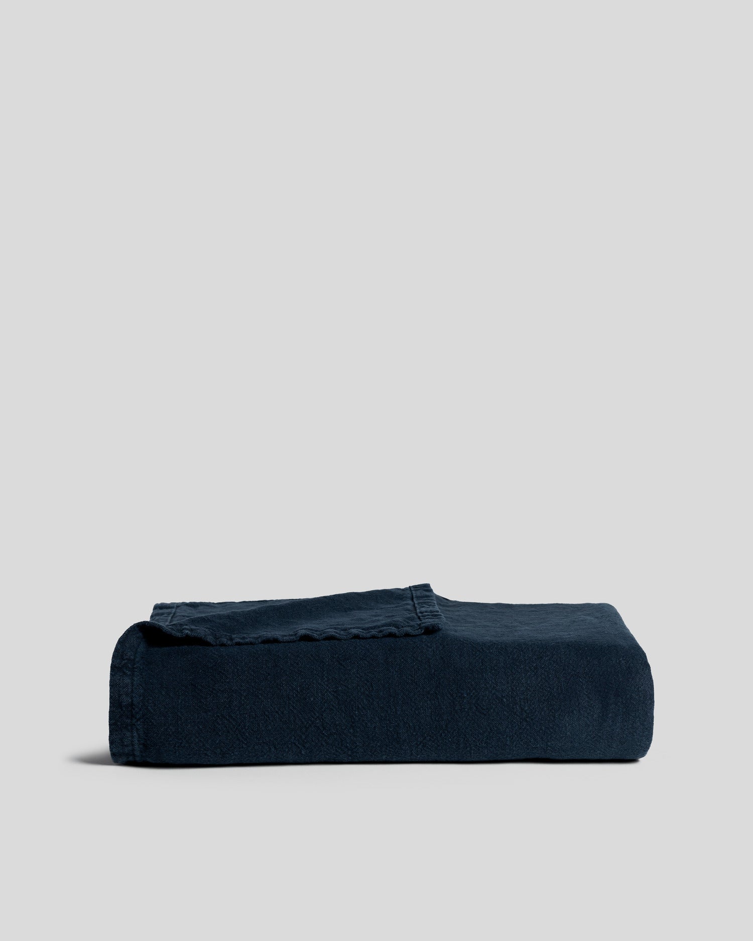 Parachute Vintage Linen Bed Blanket (Ink)