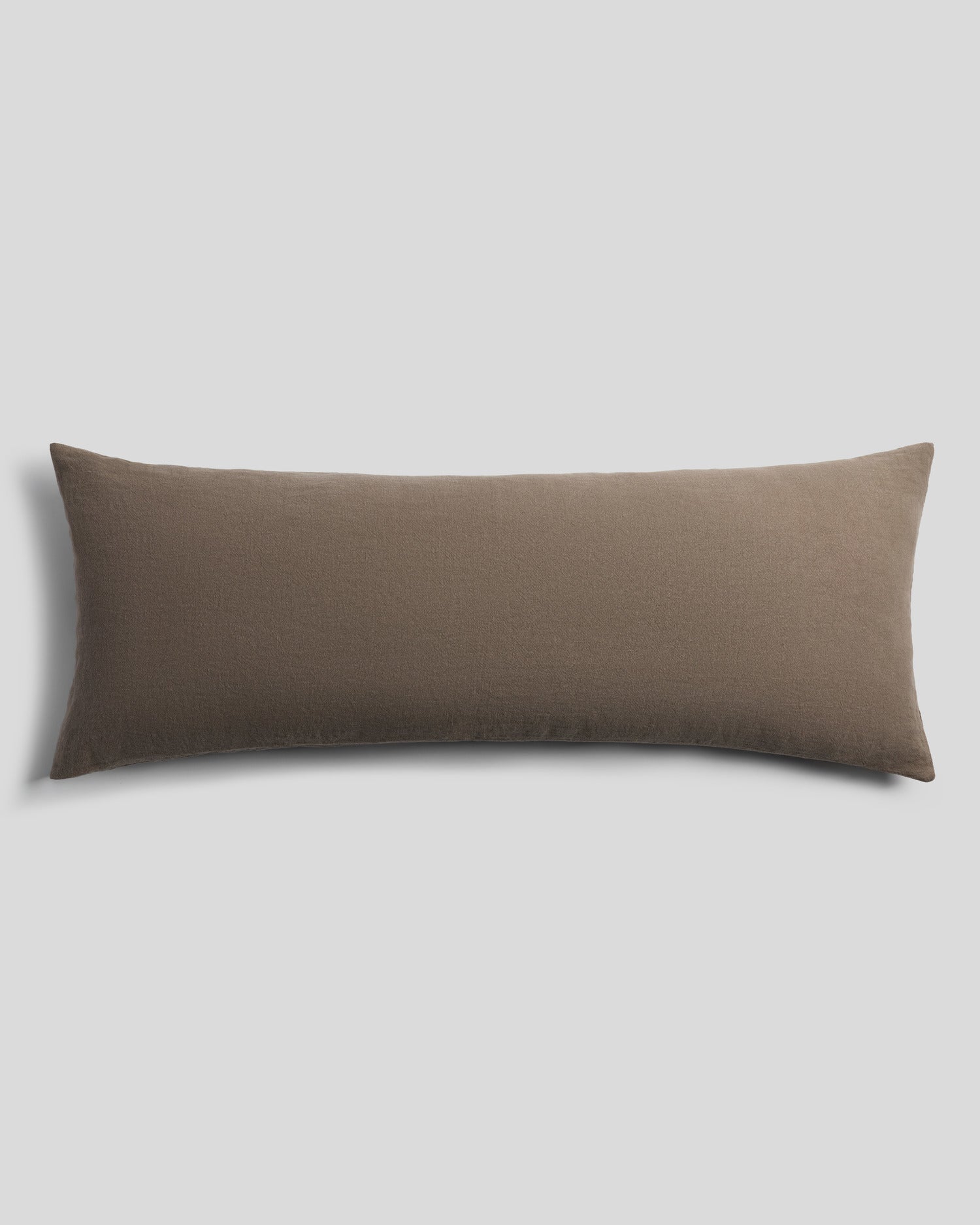 Parachute Vintage Linen Body Pillow Cover (Warm Grey)