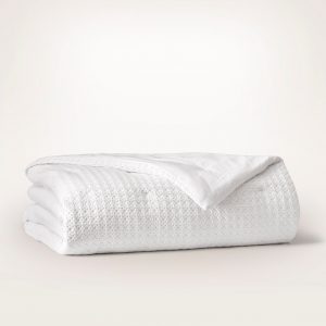 Bollandbranch Mosaic Waffle Comforter - White/White
