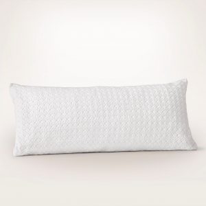 Bollandbranch Mosaic Waffle Pillow Cover - White/White